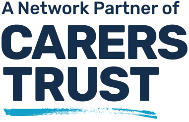 Text logo reading 'A Network Partner of CARERS TRUST' with a blue underline.