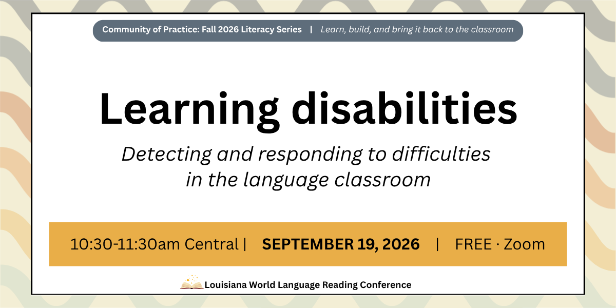 Advertisement for the September session of the Fall Literacy Series