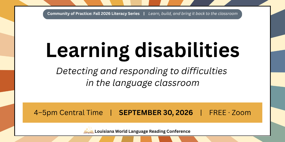 Advertisement for the September session of the Fall Literacy Series