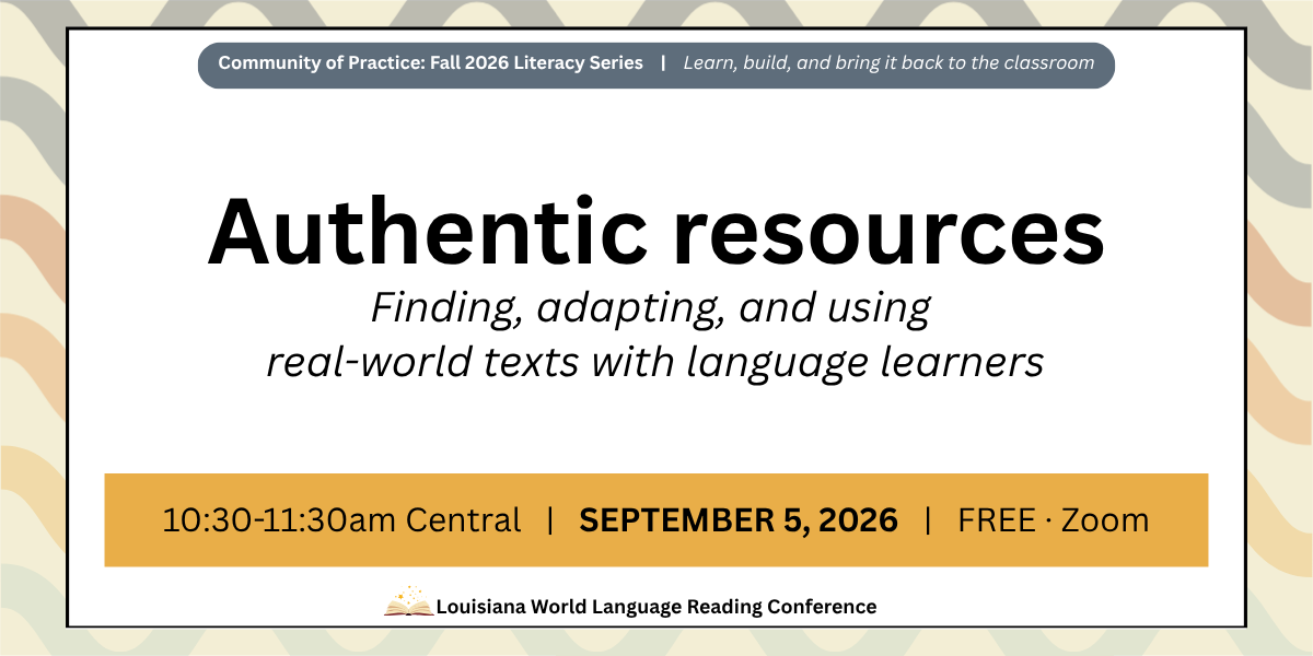 Advertisement for the first session of the Fall Literacy Series