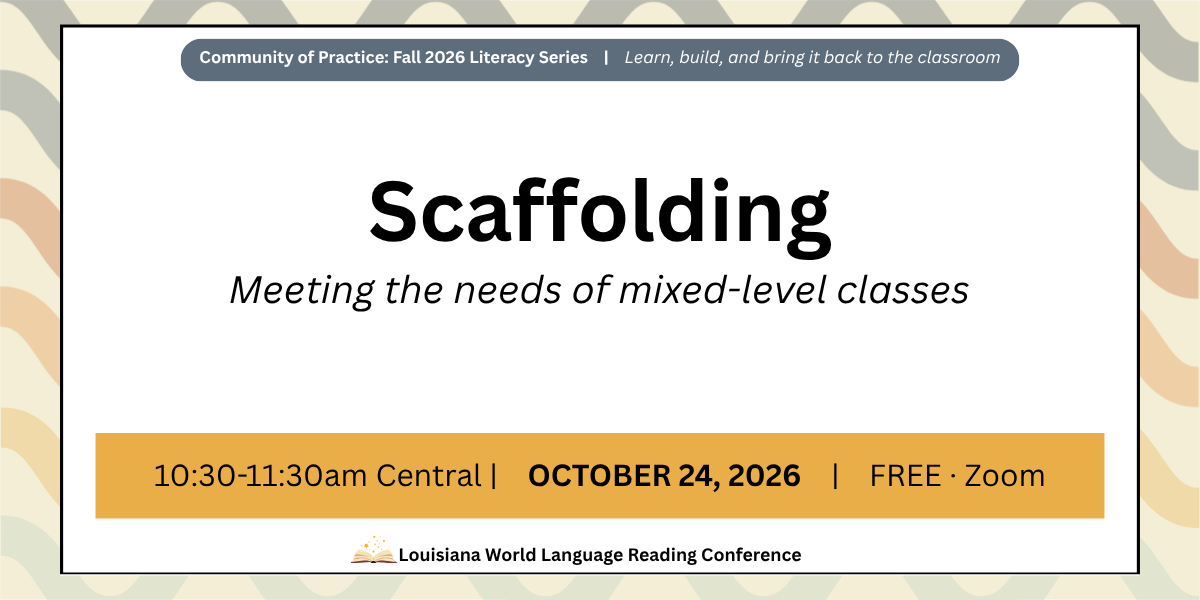 Advertisement for the October session of the Fall Literacy Series
