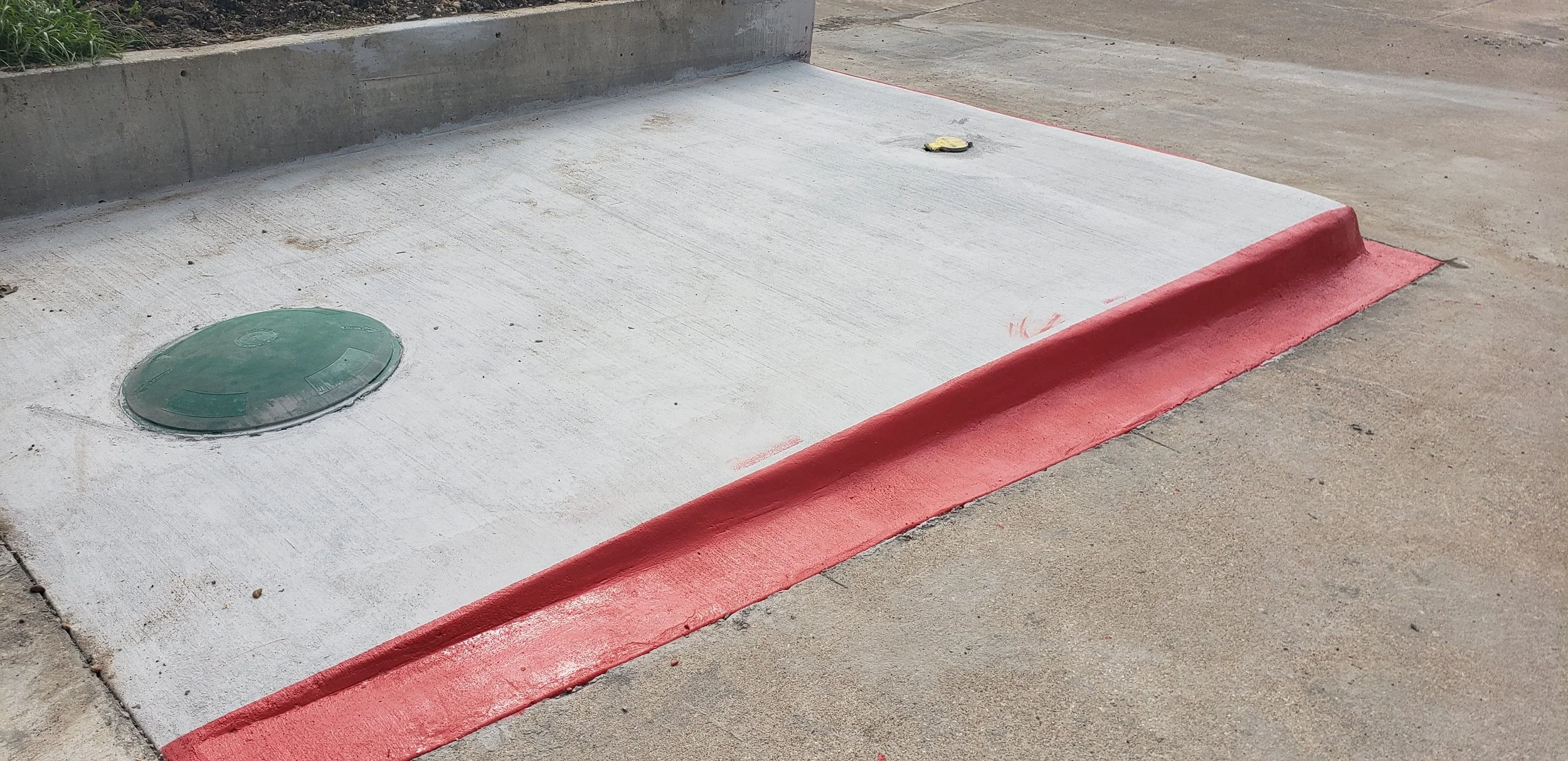 Free RV dump station pad with utility access at Wylie Bargain Storage in Wylie, TX