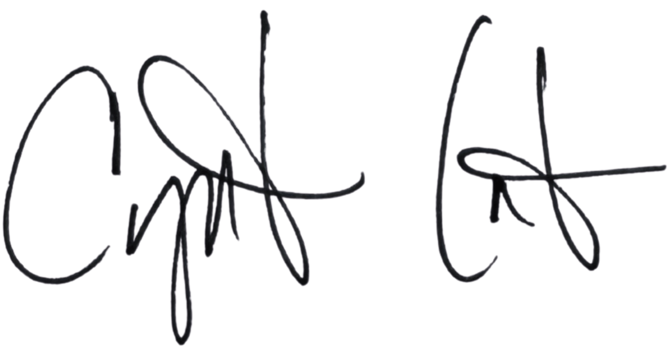 Cynthia's signature.