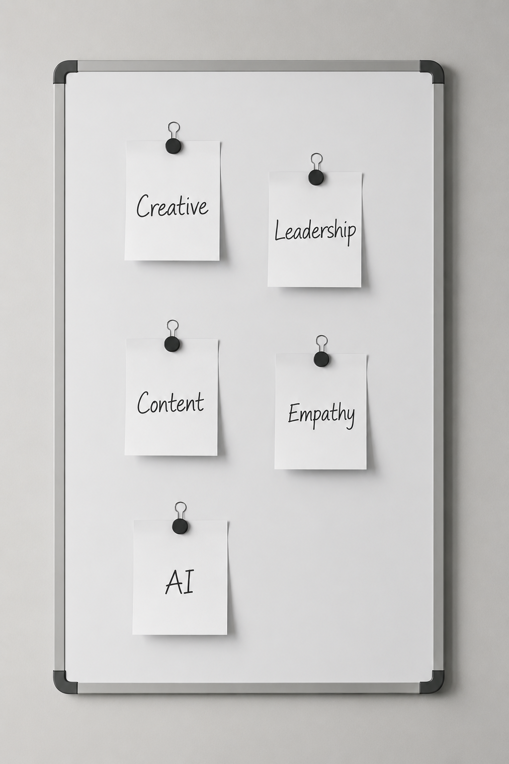 whiteboard with notes