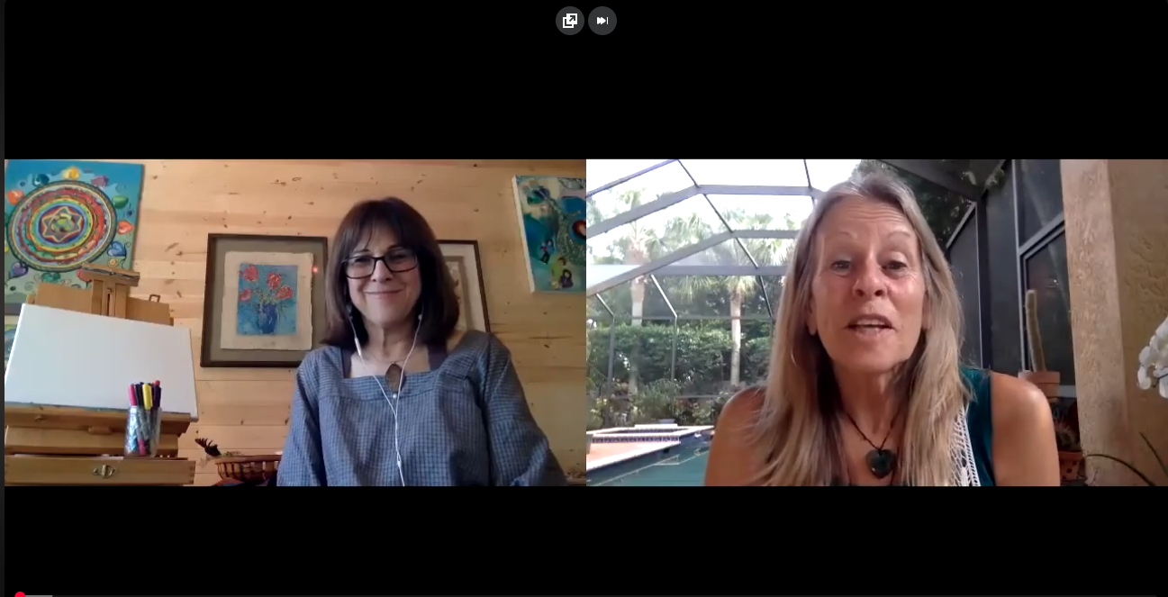 Nancy Chaconas on a podcast