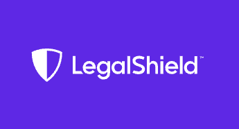 LegalShield logo on a purple background