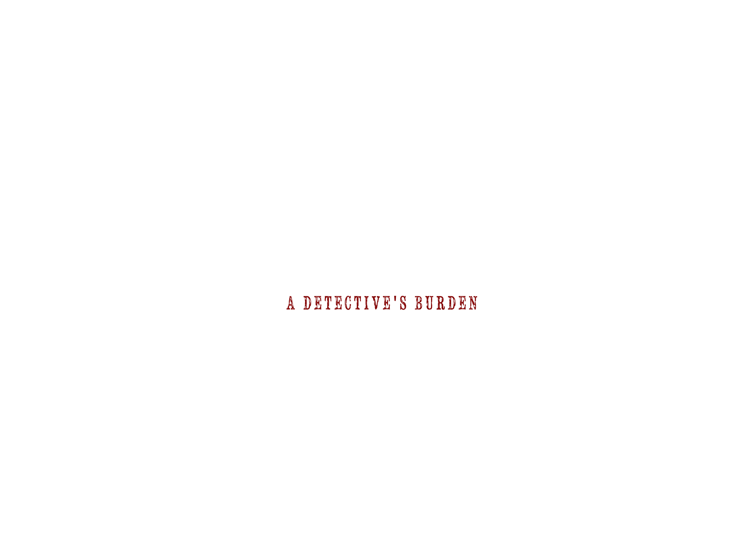 Red Neck : A detective's burden