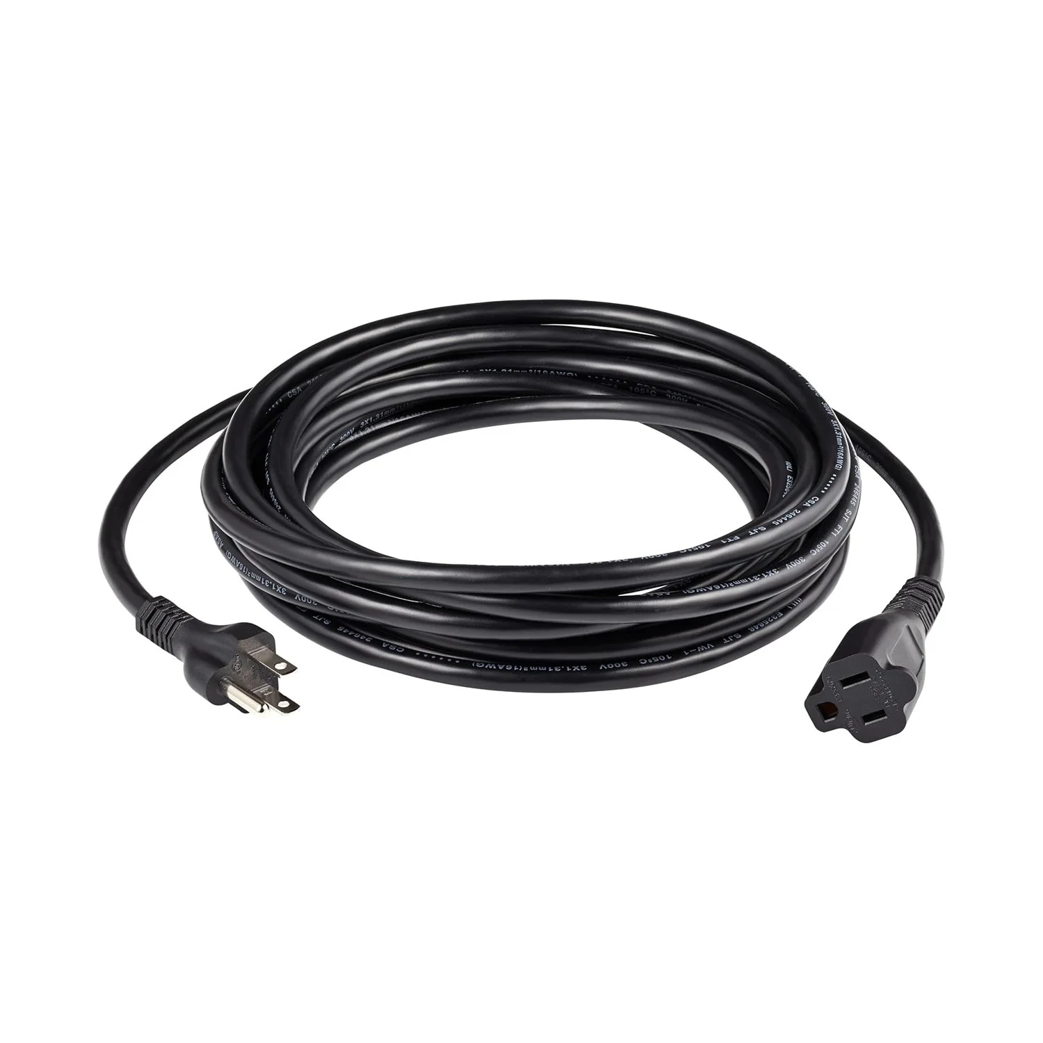 100' Extension Cords, Black