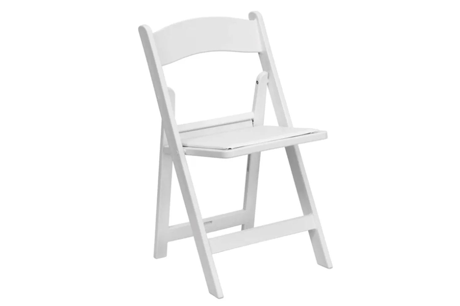 White Resin Folding Chair