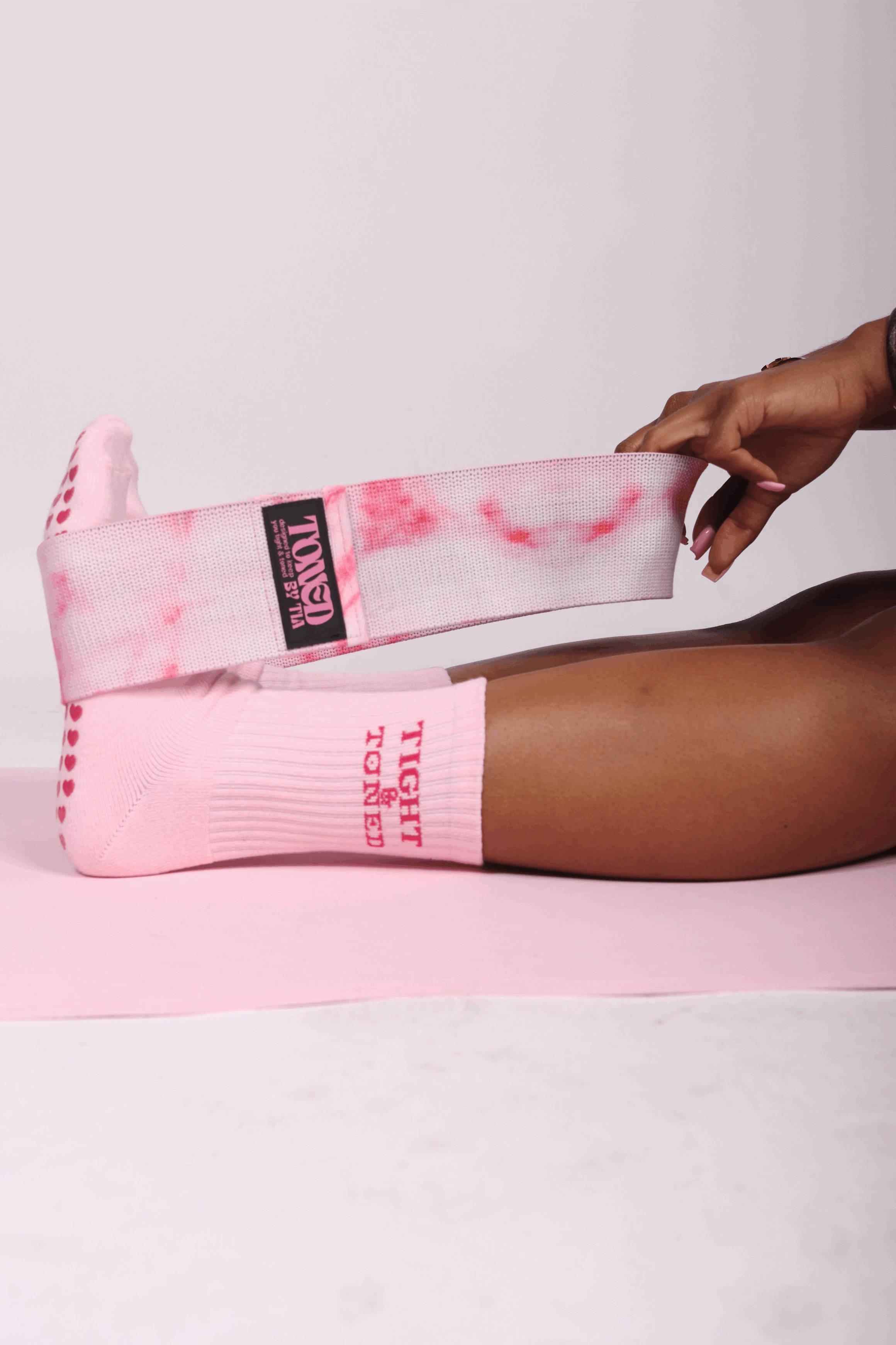 TIGHT & TONED Movement Bundle: Grip Socks + Resistance Band