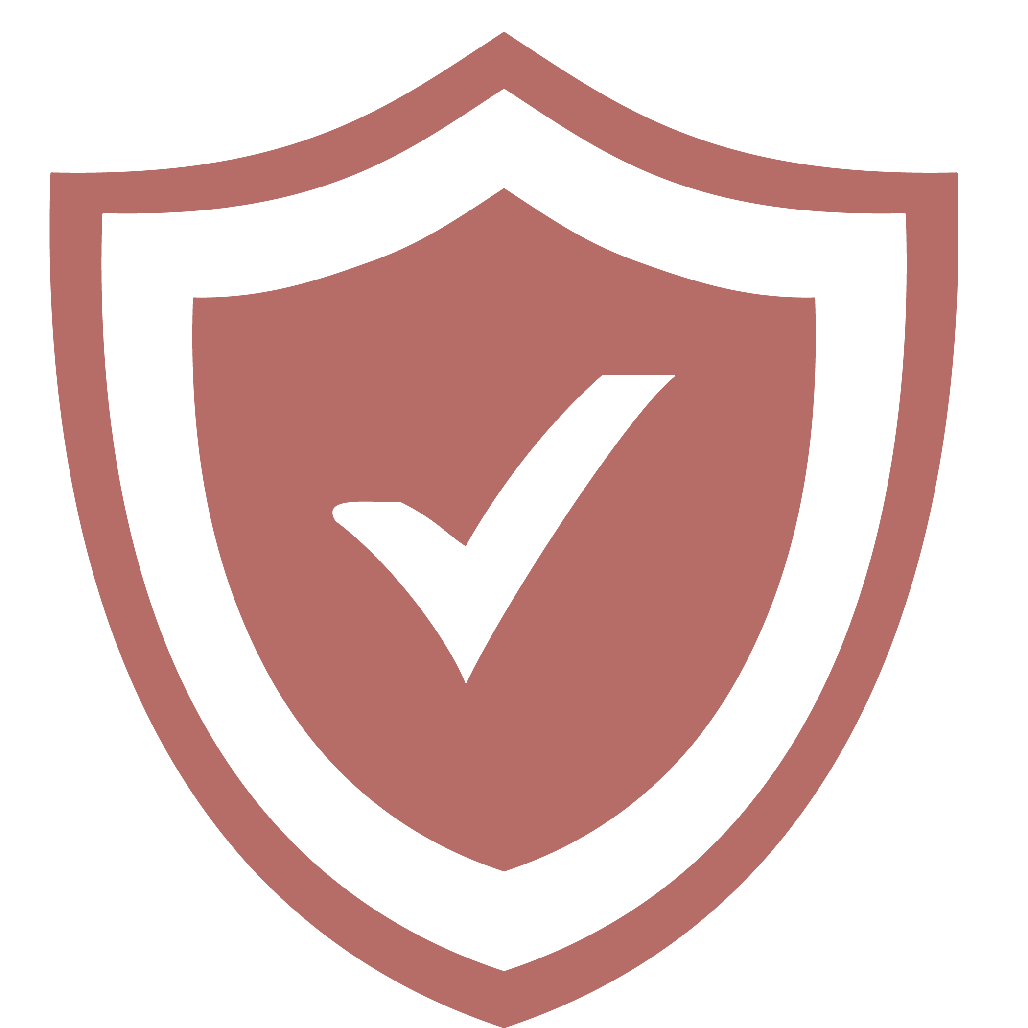 A metallic emblem with a raised shield shape, featuring a stylized lightning bolt in the center.