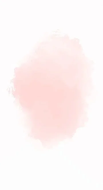 A light pink watercolor splash on a white background.