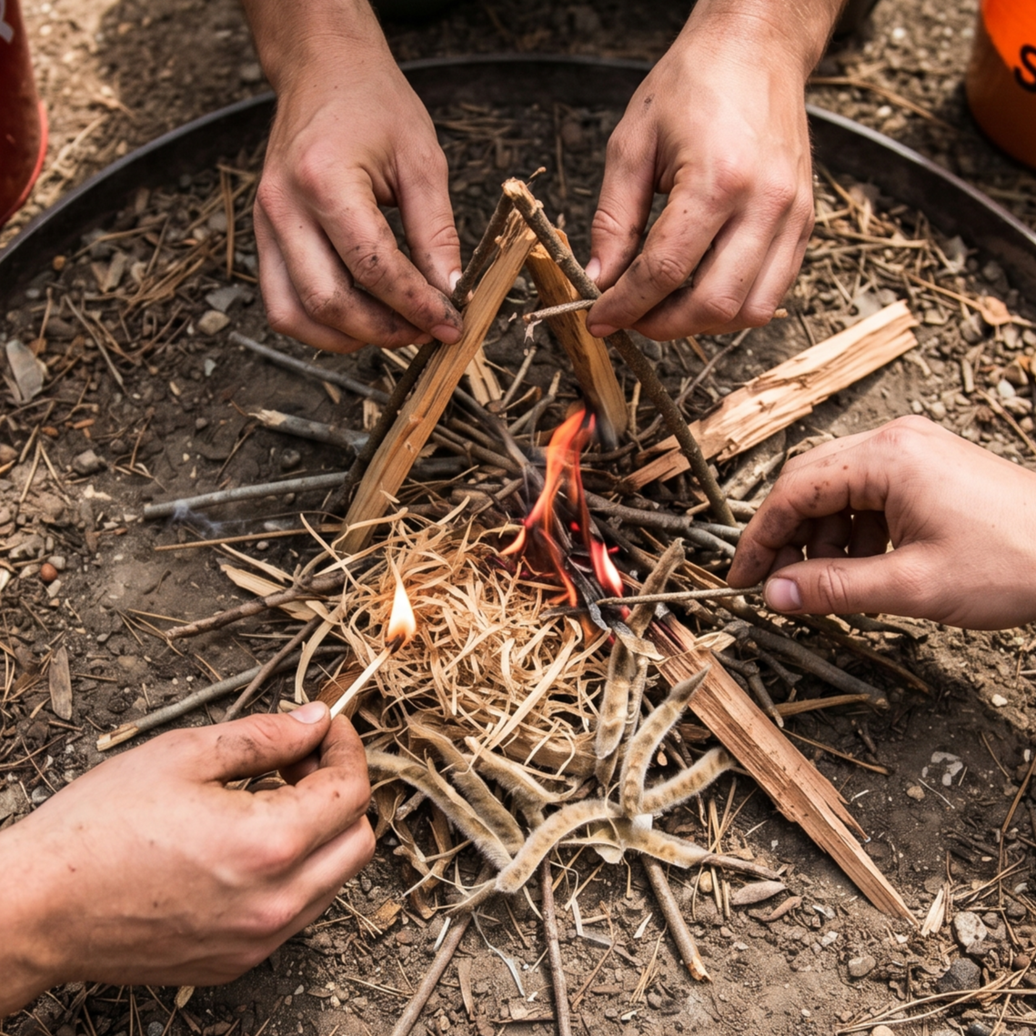 Scout Games at Stephen F. Austin State Park: patrol competition, fire starting, and a visit from Pack 552
