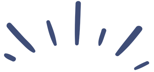 Abstract blue lines radiating outward from a central point, graphic for Little Voices Speech Therapy