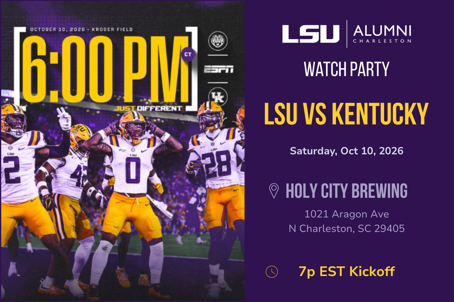 LSU v Kentucky 2026 Watch Party