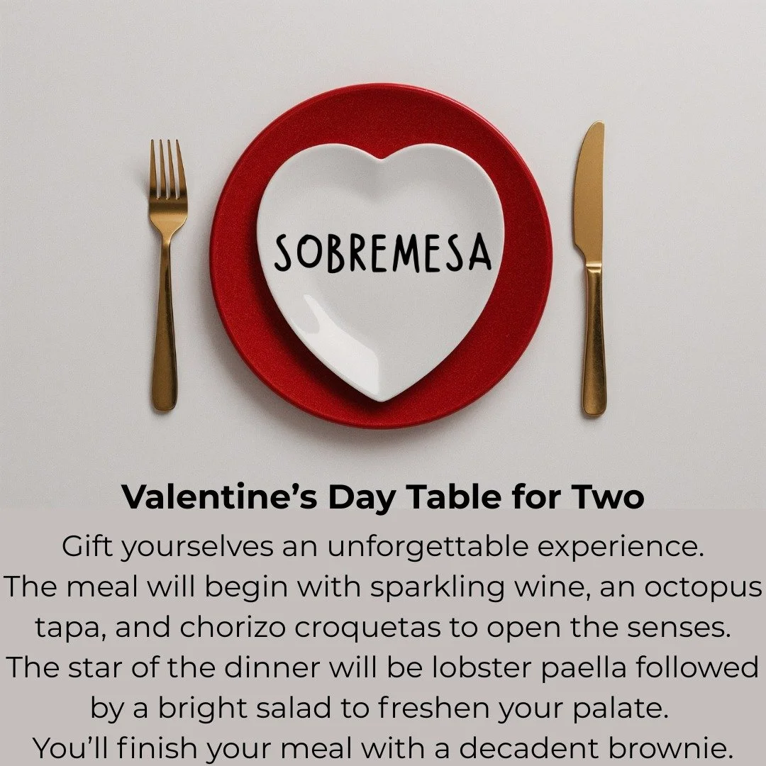 We had a cancellation due to the pesky flu going around so we have an opening for one more couple to join for a one of a kind Valentine's dinner tomorrow night. 
❤️Reserve your spot before it is gone!❤️