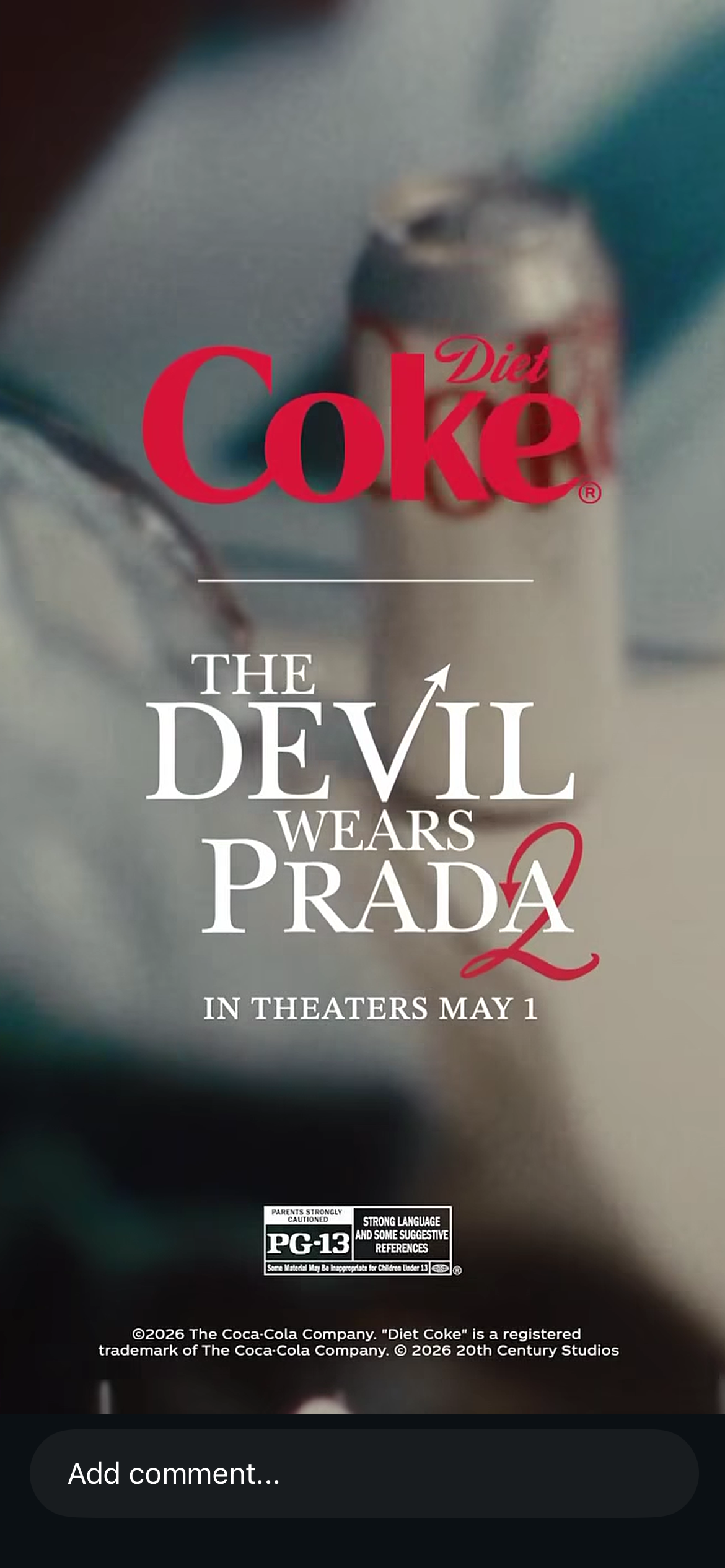 Devil Wears Prada 2 x Diet Coke