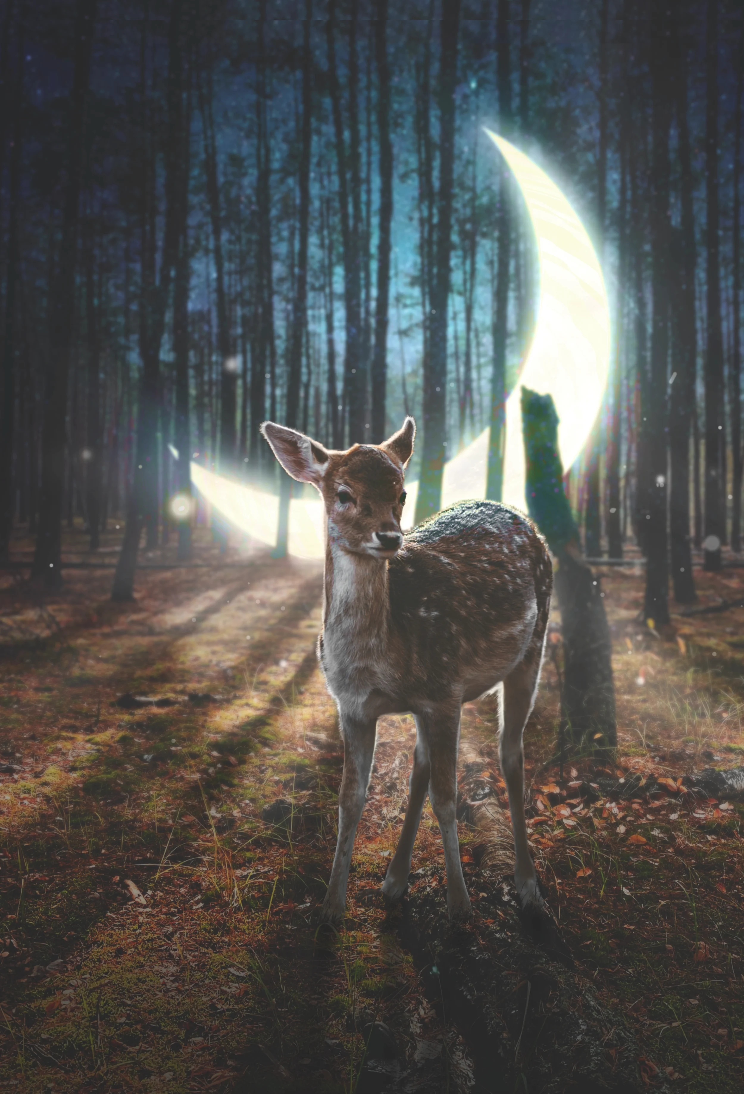 fuxstudio-portfolio-Collage-Digital-Surreal-Mond-Reh-im-Wald.webp