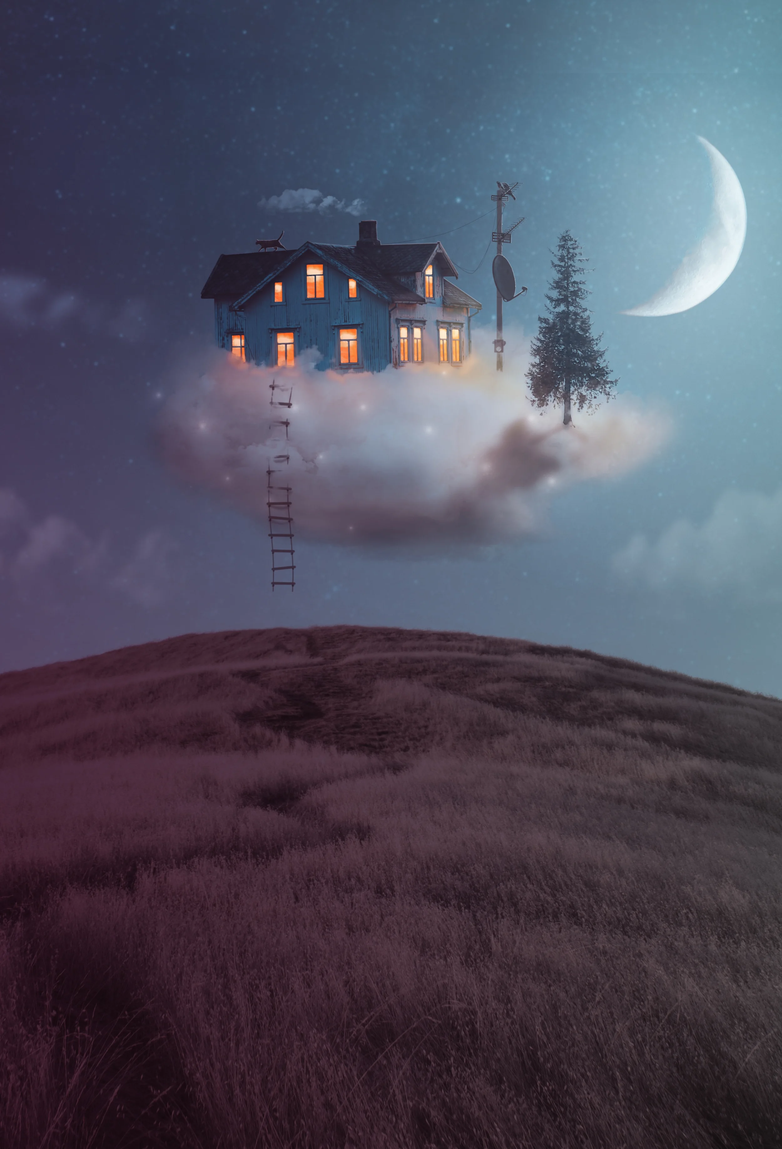 fuxstudio-portfolio-Collage-Digital-Surreal-Mond-Wolke-Haus-Kunst.webp