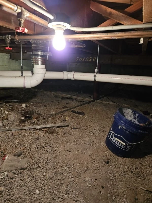OHS Line in a Crawlspace