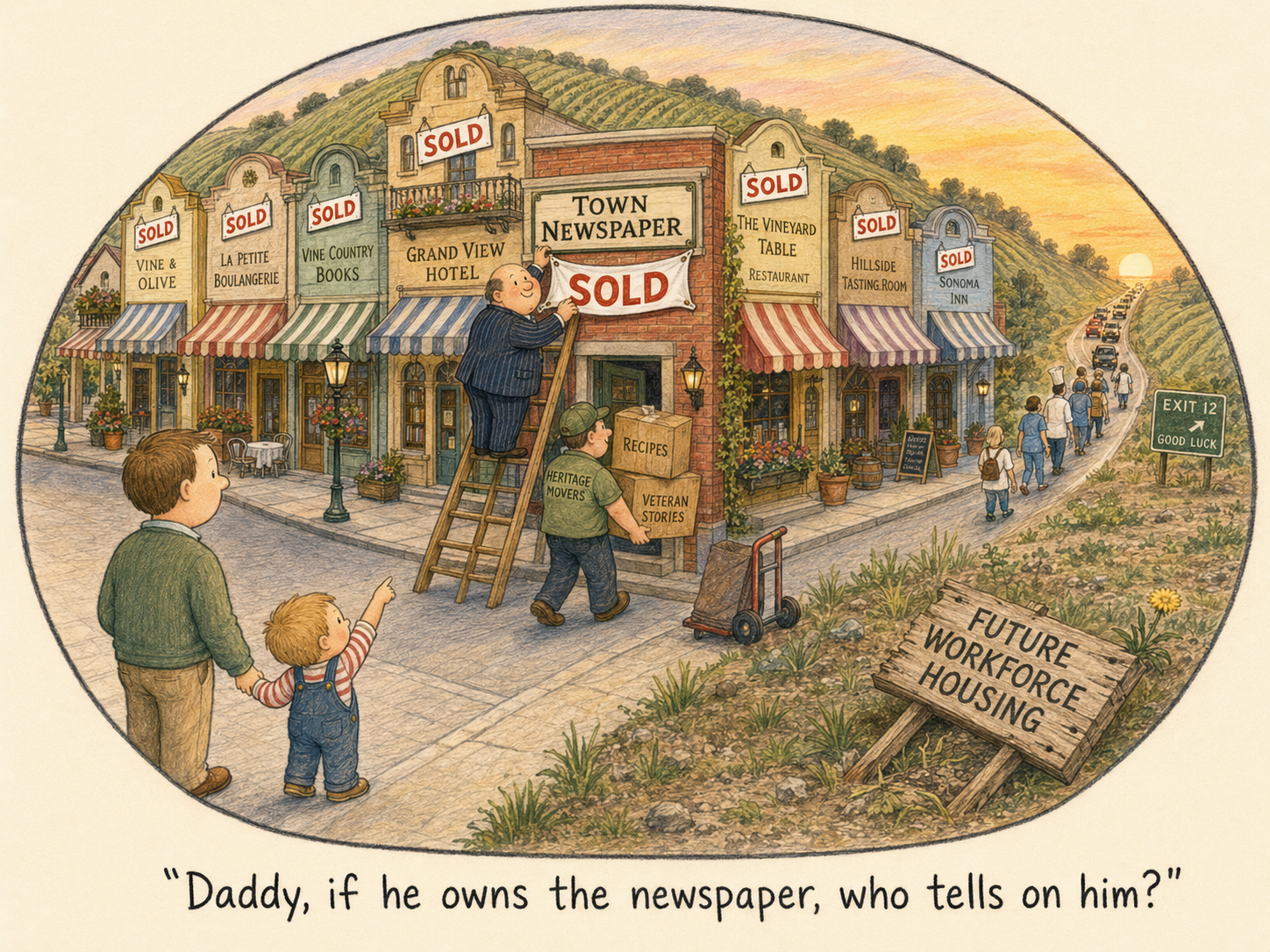 Bezos Bought the Post. Ellison Bought CBS. Yountville Got Gary.