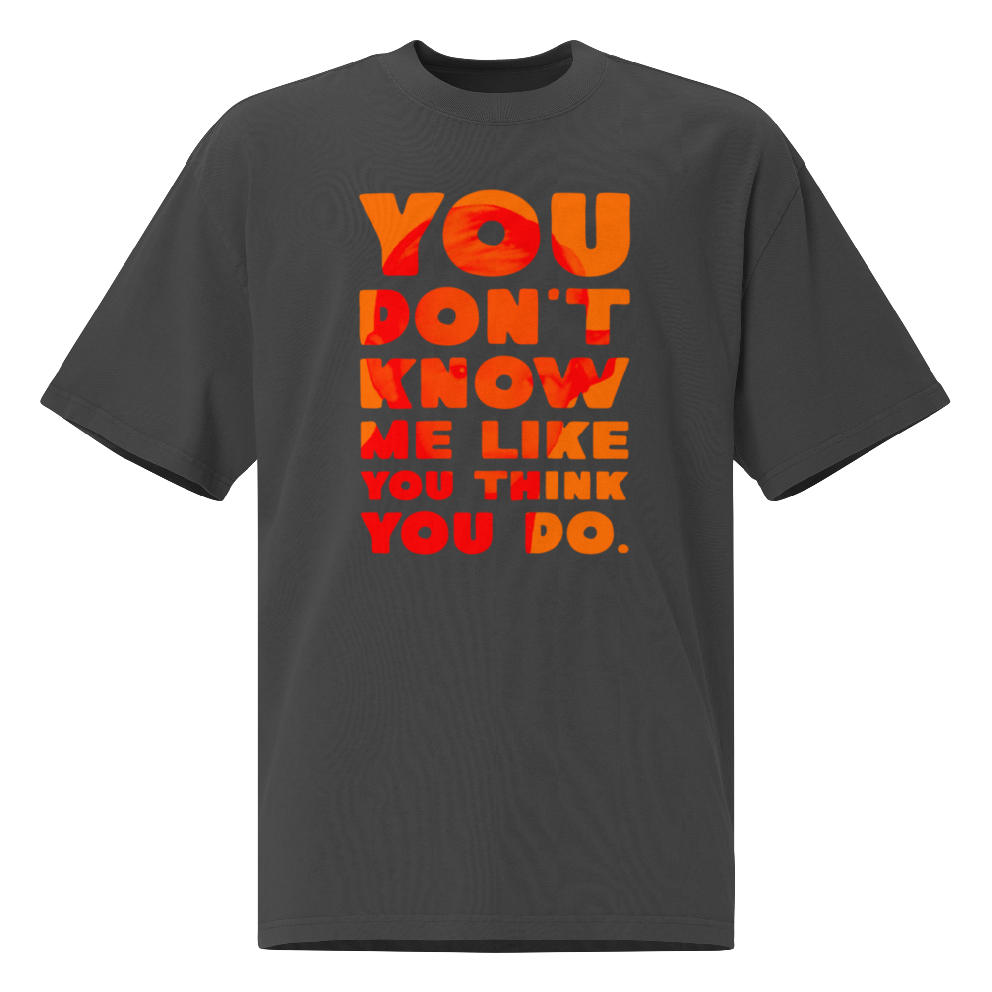 Orange Shadow Oversized Tee
