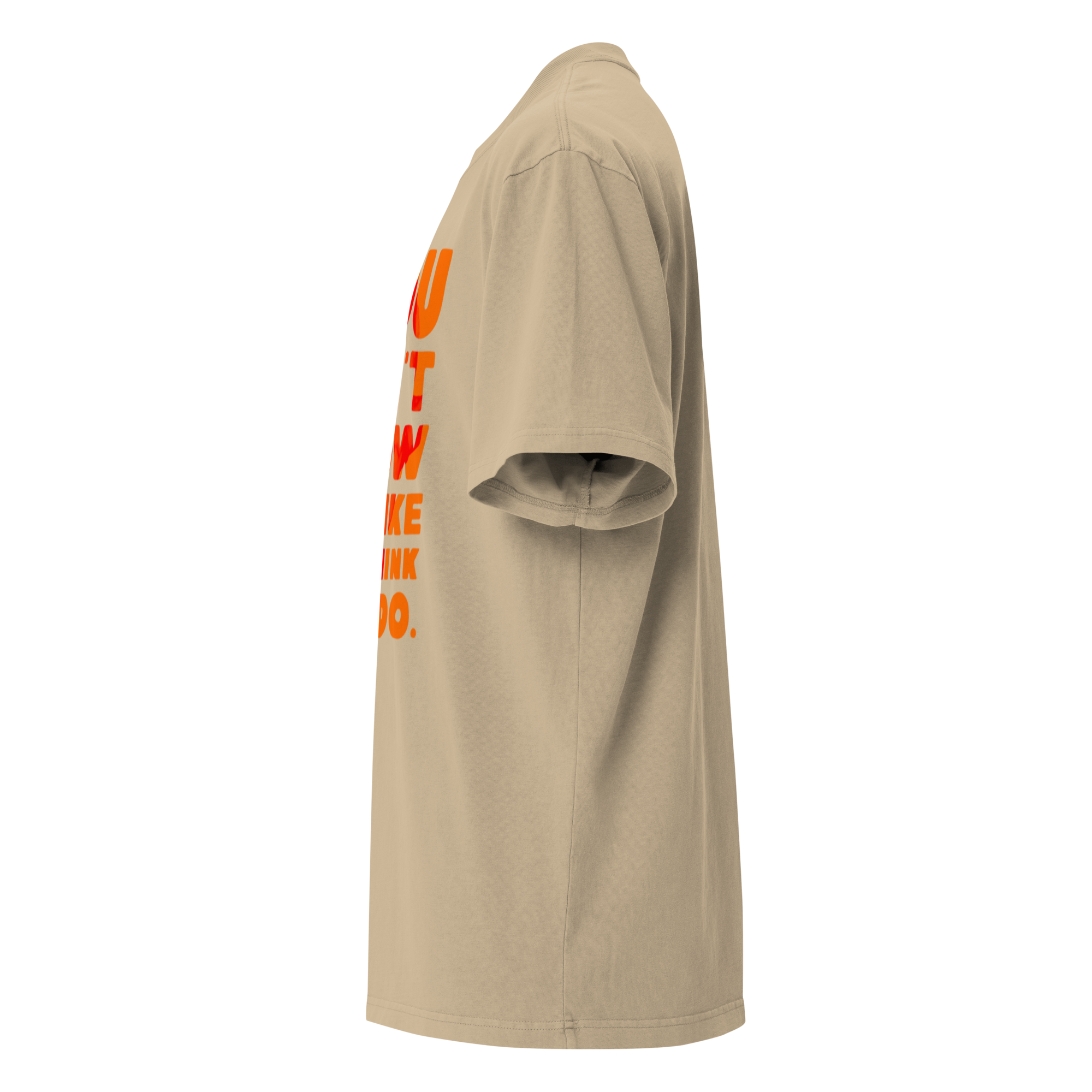 Orange Shadow Oversized Tee