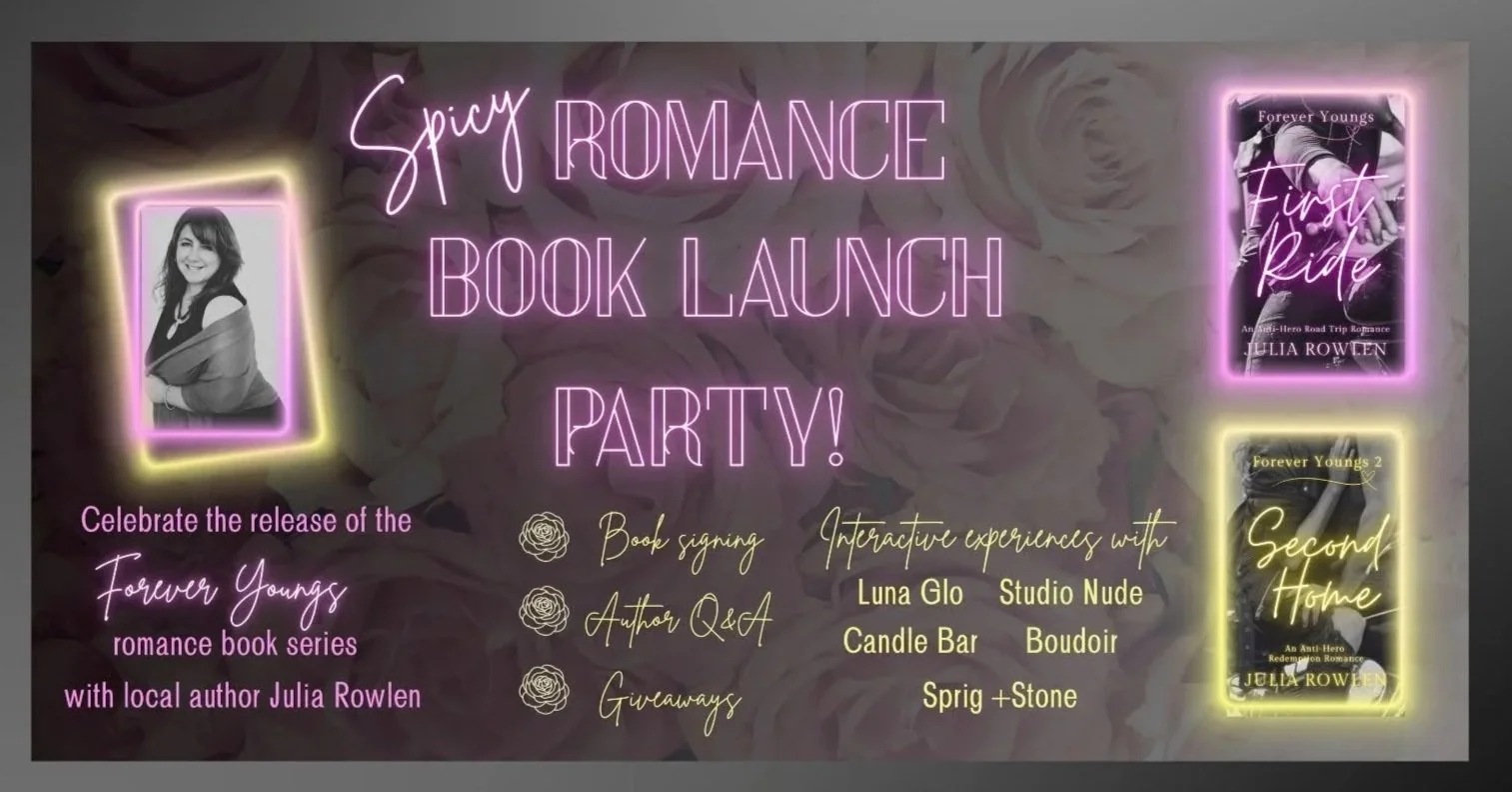 Author Julia Rowlen’s Spicy Romance Book Launch Party