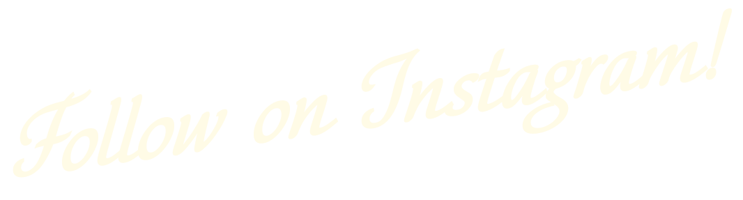 Stylized text that says "Follow on Instagram!" in a handwritten font.