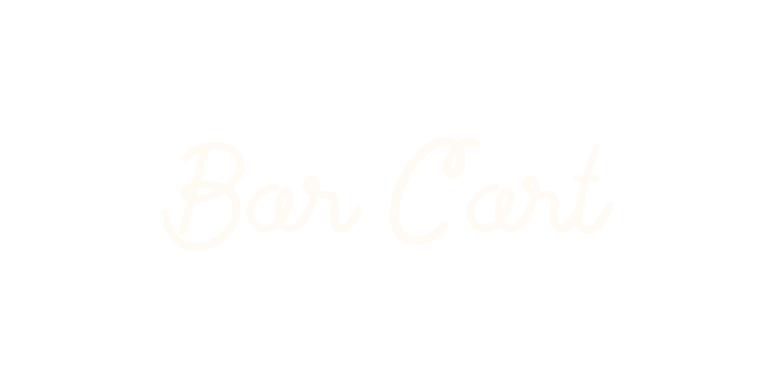 Text that reads 'Bar Cart' in white cursive font on a black background.