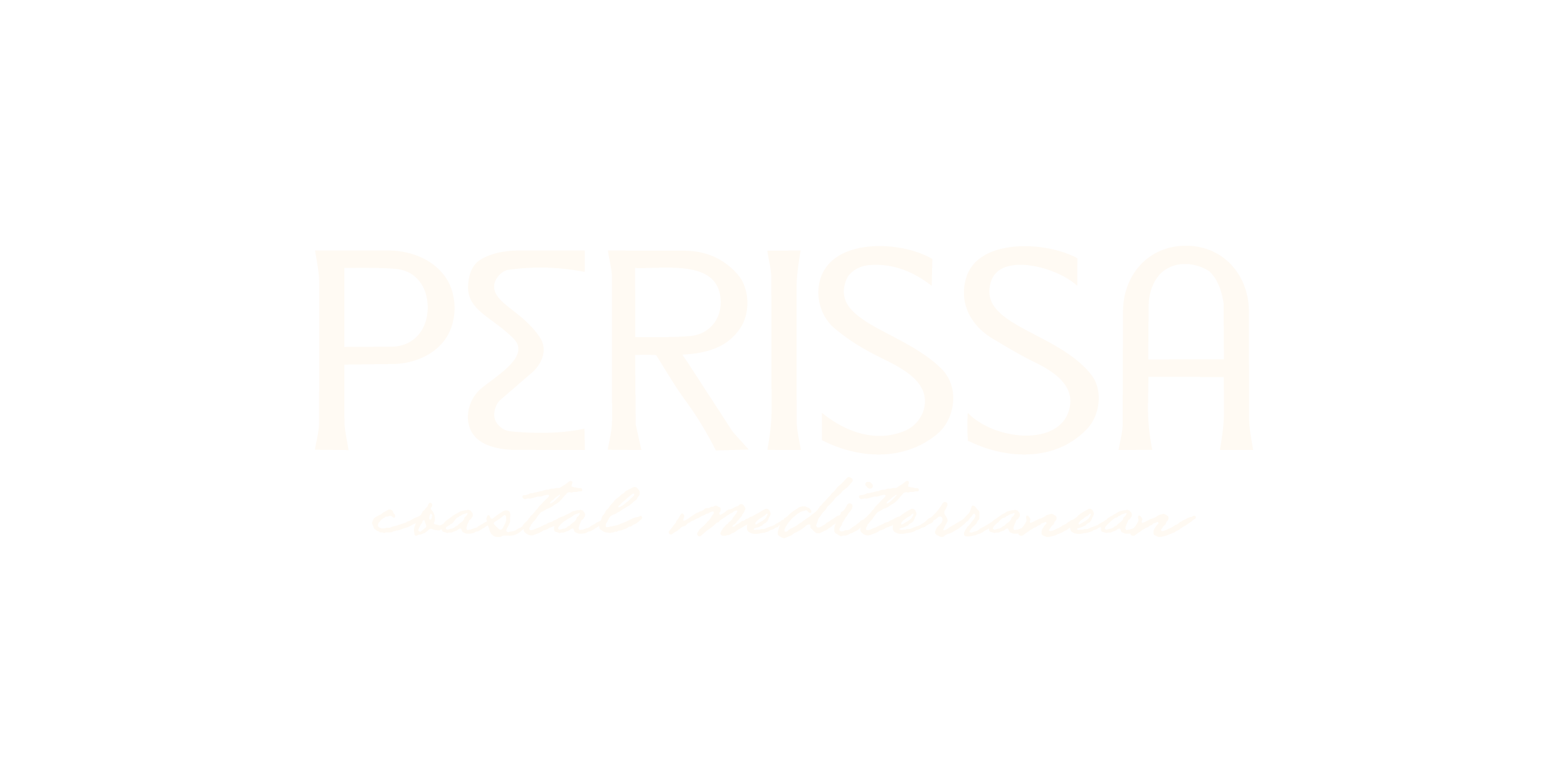 Black background with white text that reads 'PERSIS' in large letters and 'coastal mediterranean' in smaller, cursive font underneath.