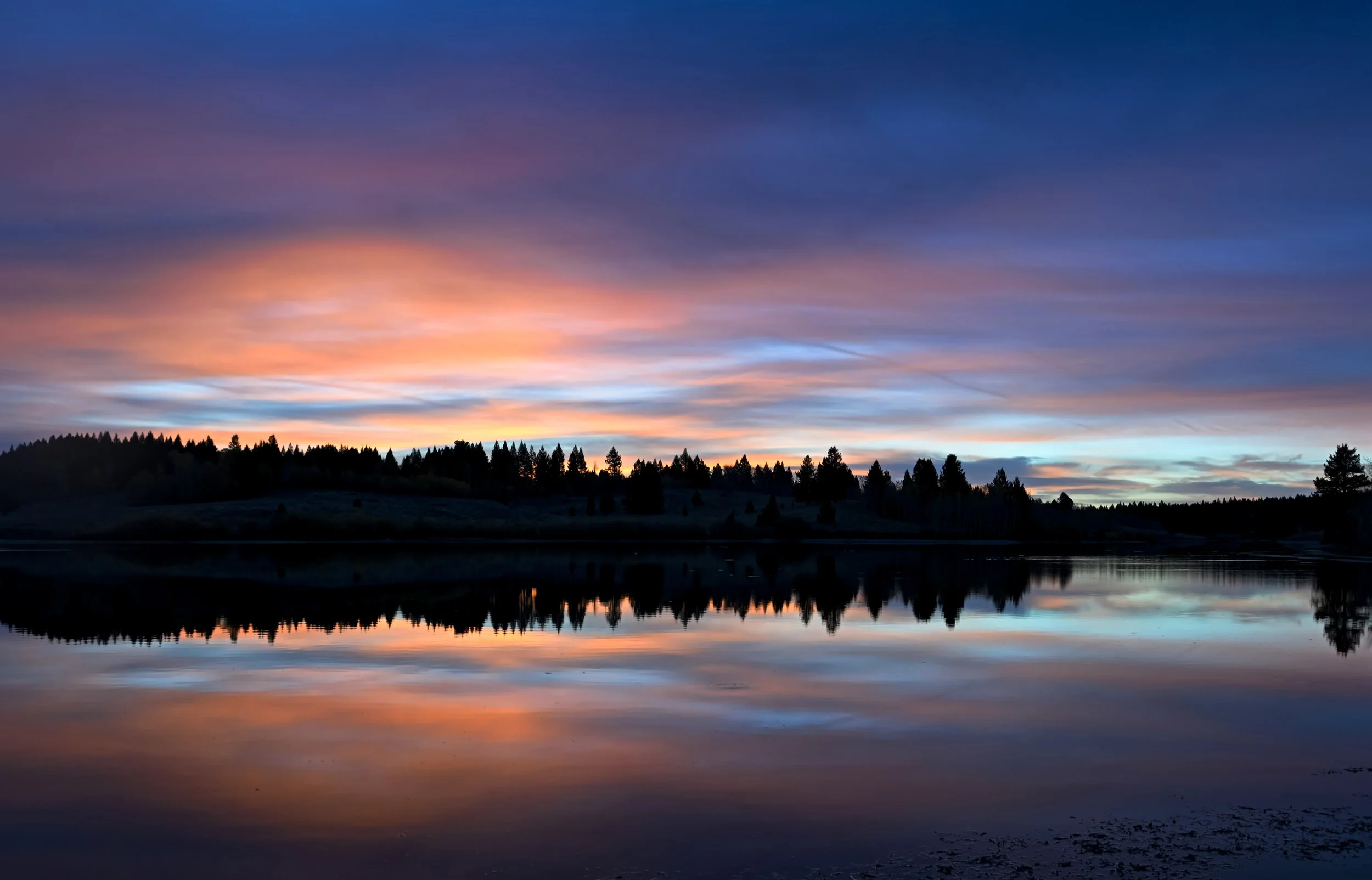Henry's Lake Sunrise. Island Park, Idaho