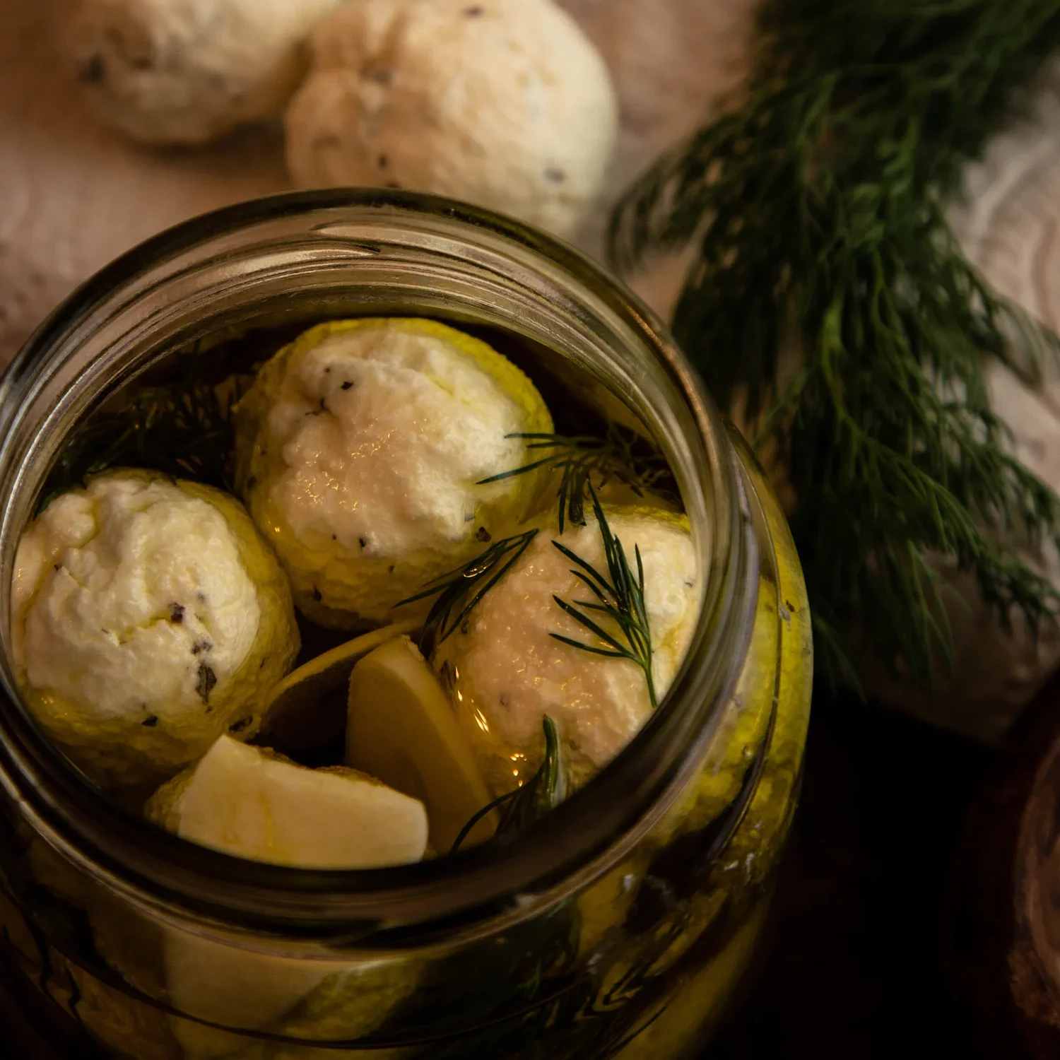 Marinated Labneh Balls