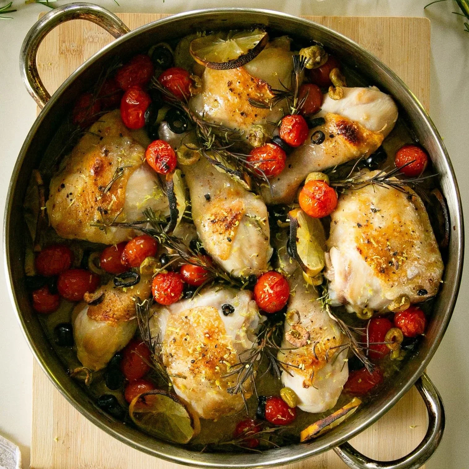 Mediterranean Lemon Rosemary Chicken &amp; Potatoes