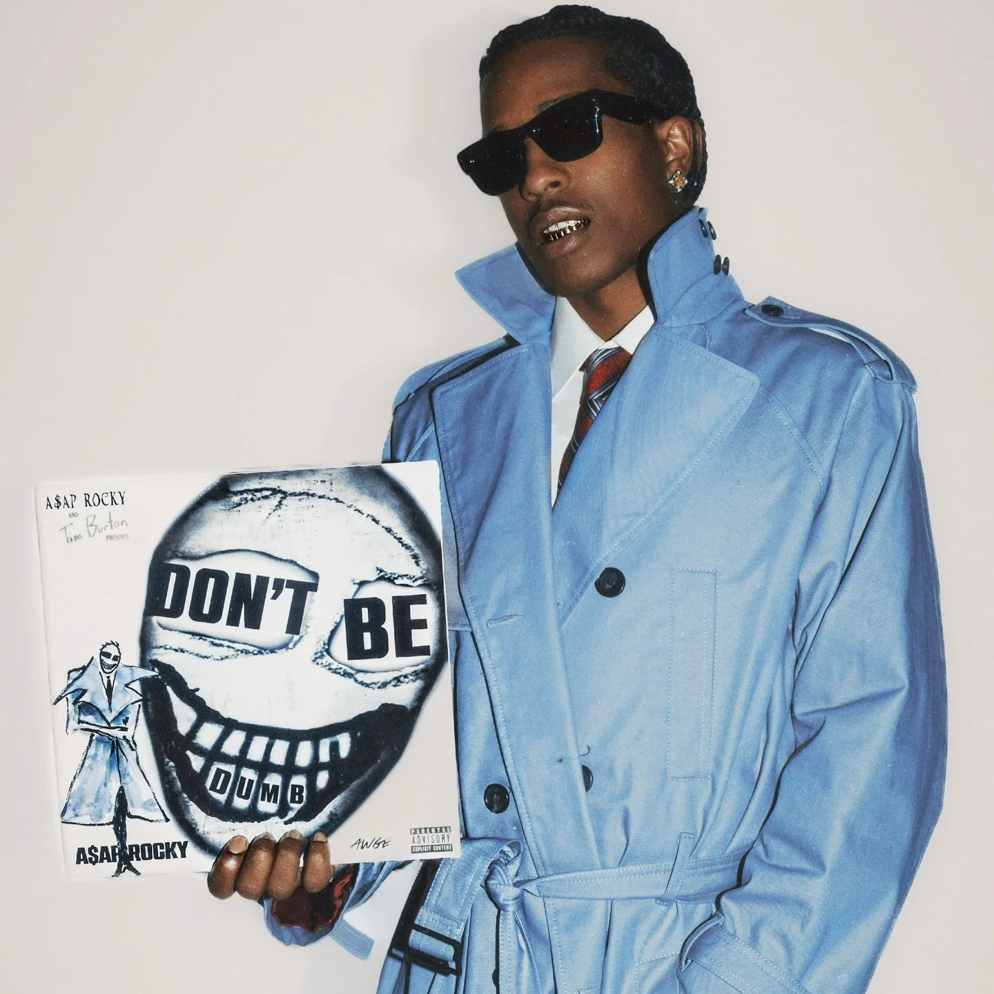 A$AP Rocky · "Don't Be Dumb" Album Promo · Tim Burton Collaboration · January 2026 · Groomed by Danny Espinal