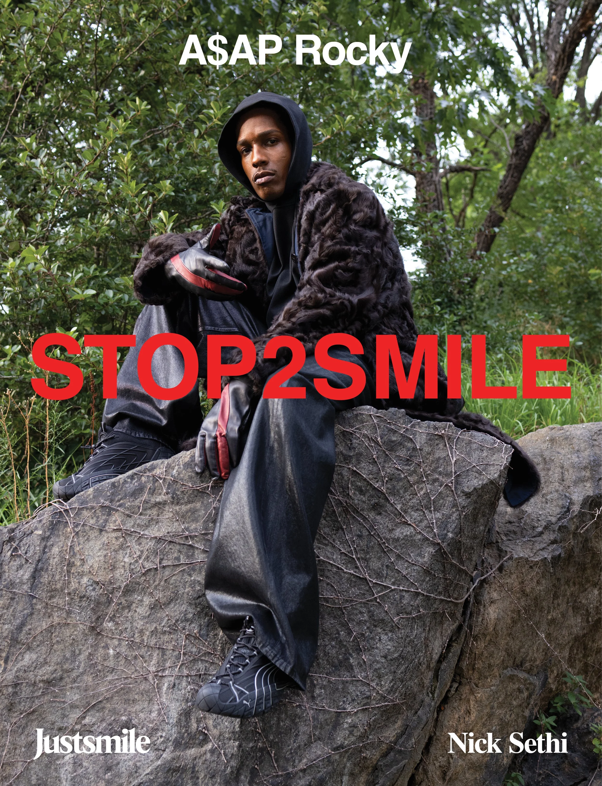 A$AP Rocky on the cover of the Justsmile Zine