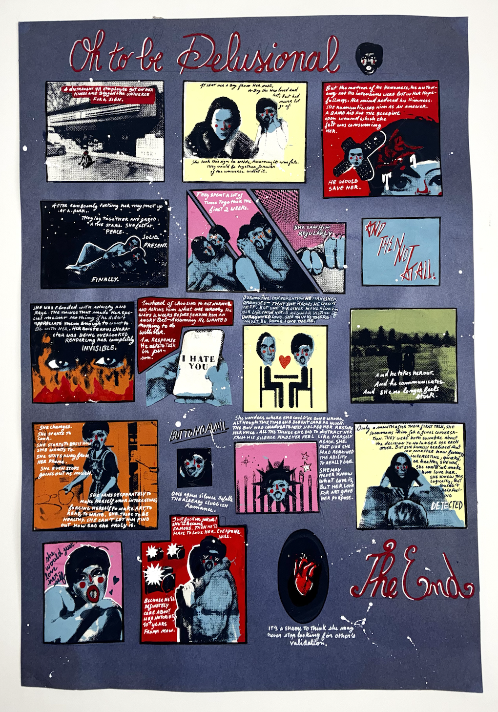  Silkscreen Comic,
Bad Feminist,
68cm x 52.5cm, 2025
