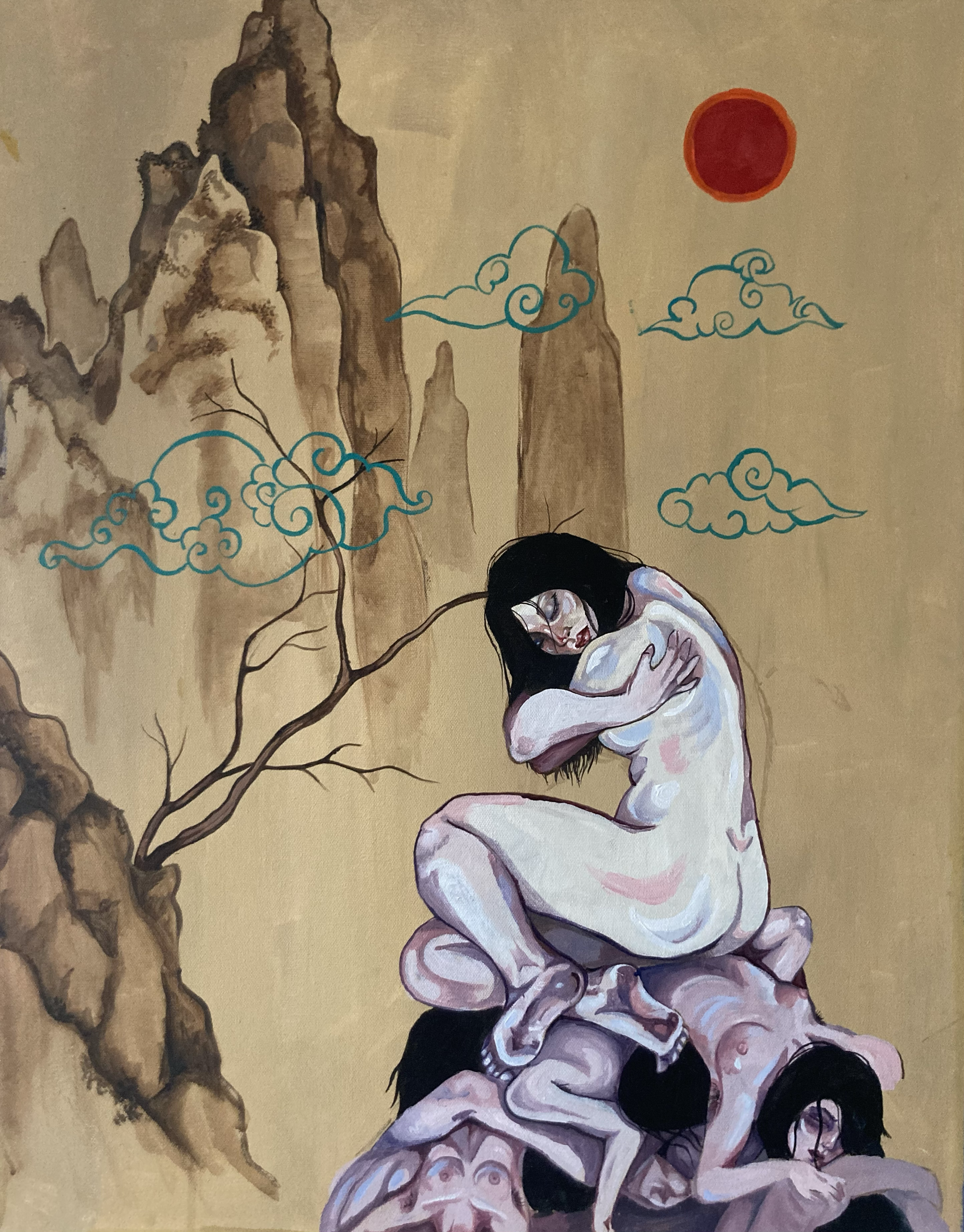 Untitled,
Oil on canvas
64cm x 46 cm, 2022