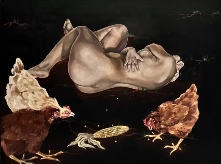 No One Around but the Birds, 
Oil On Canvas ,
122cm x 91cm, 2023