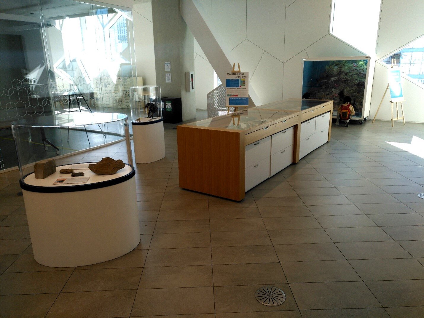 The complete exhibit on display at Central Library!