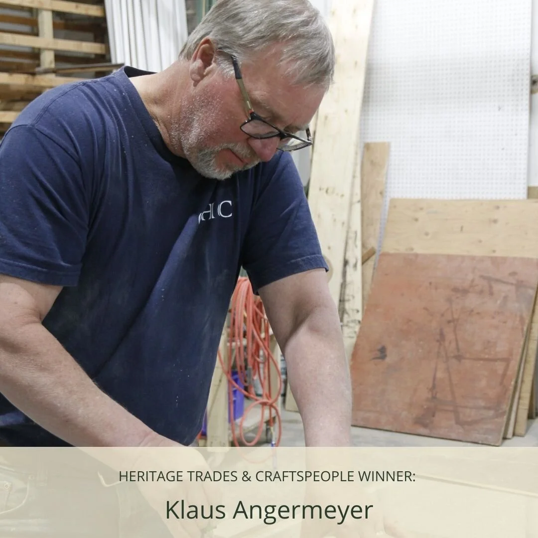 2021 Heritage Calgary Awards - Heritage Trades &amp; Craftspeople: Klaus Angermeyer