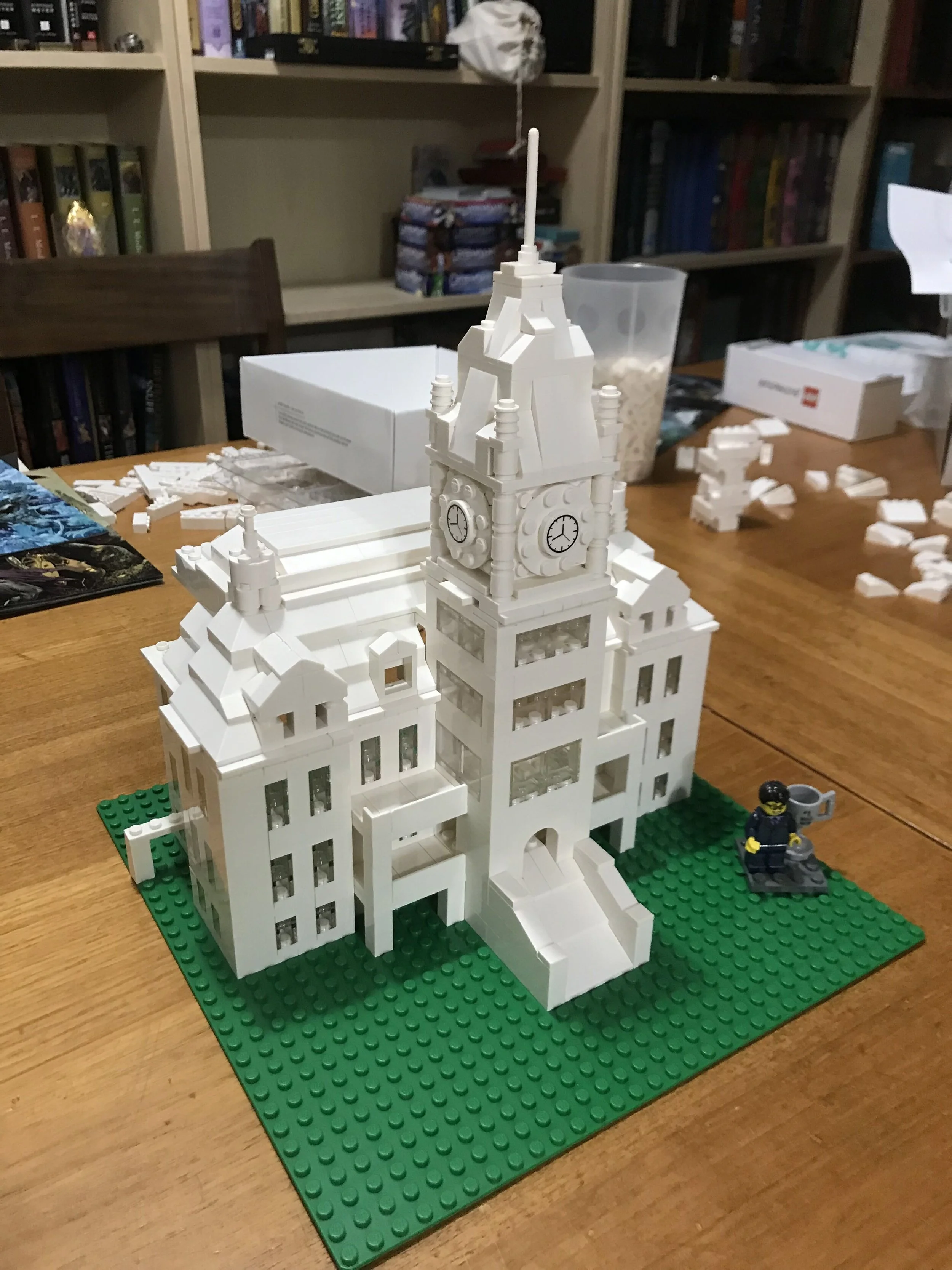 “Version 1” of the Lego model of Historic City Hall. Photo: Nikolas Marsall-Moritz.