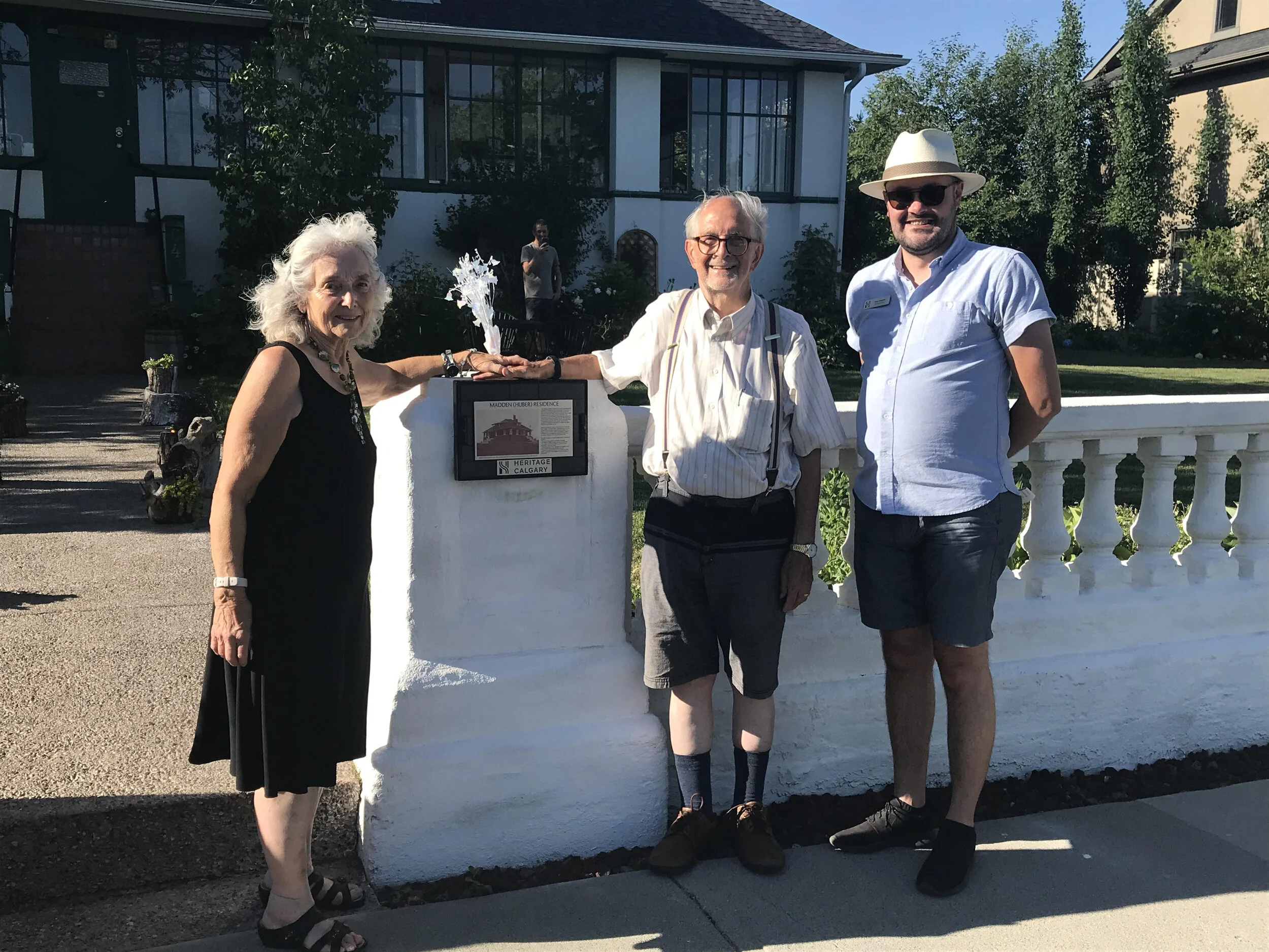 Madden (Huber) Residence receives first plaque from auction funds raised for Heritage Calgary