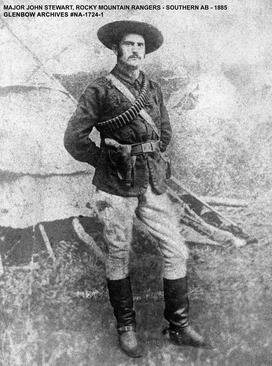 Major John Stewart, southern Alberta, 1885. Photo from the Glenbow Archives.
