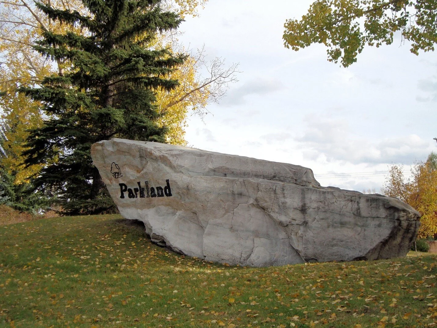 The Parkland big rock. Photo: C.W. Gross.