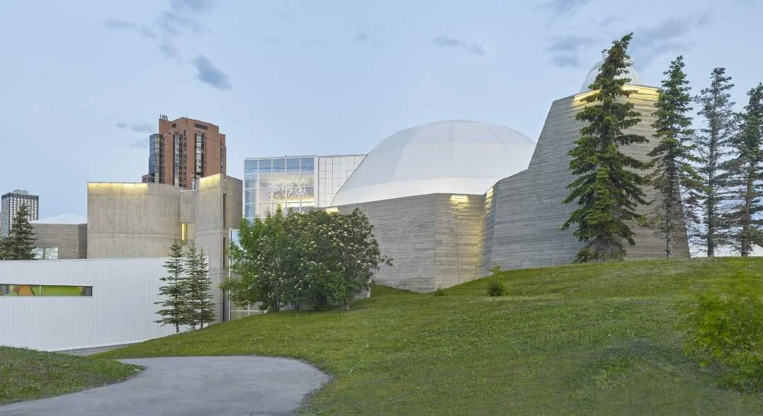 Centennial Planetarium exterior. Image taken in July 2019 by Robert Lemermeyer.