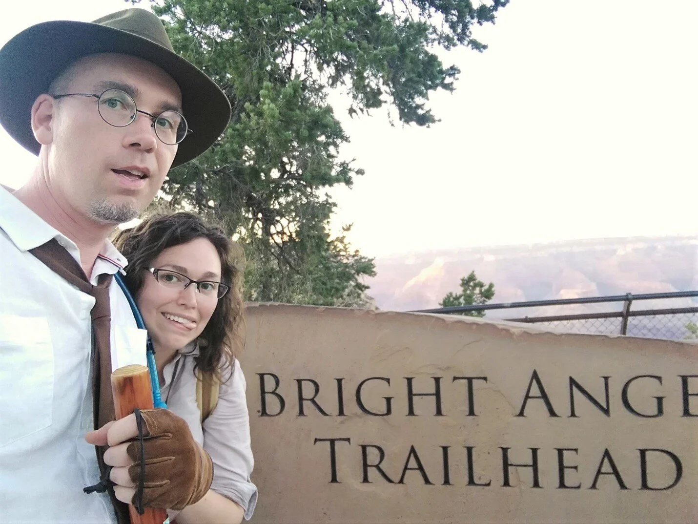 Myself and my wife Ashley at the end of our hike through the Grand Canyon. Our adventures can be followed on Instagram at @heritagehikers. Photo by C.W. Gross.