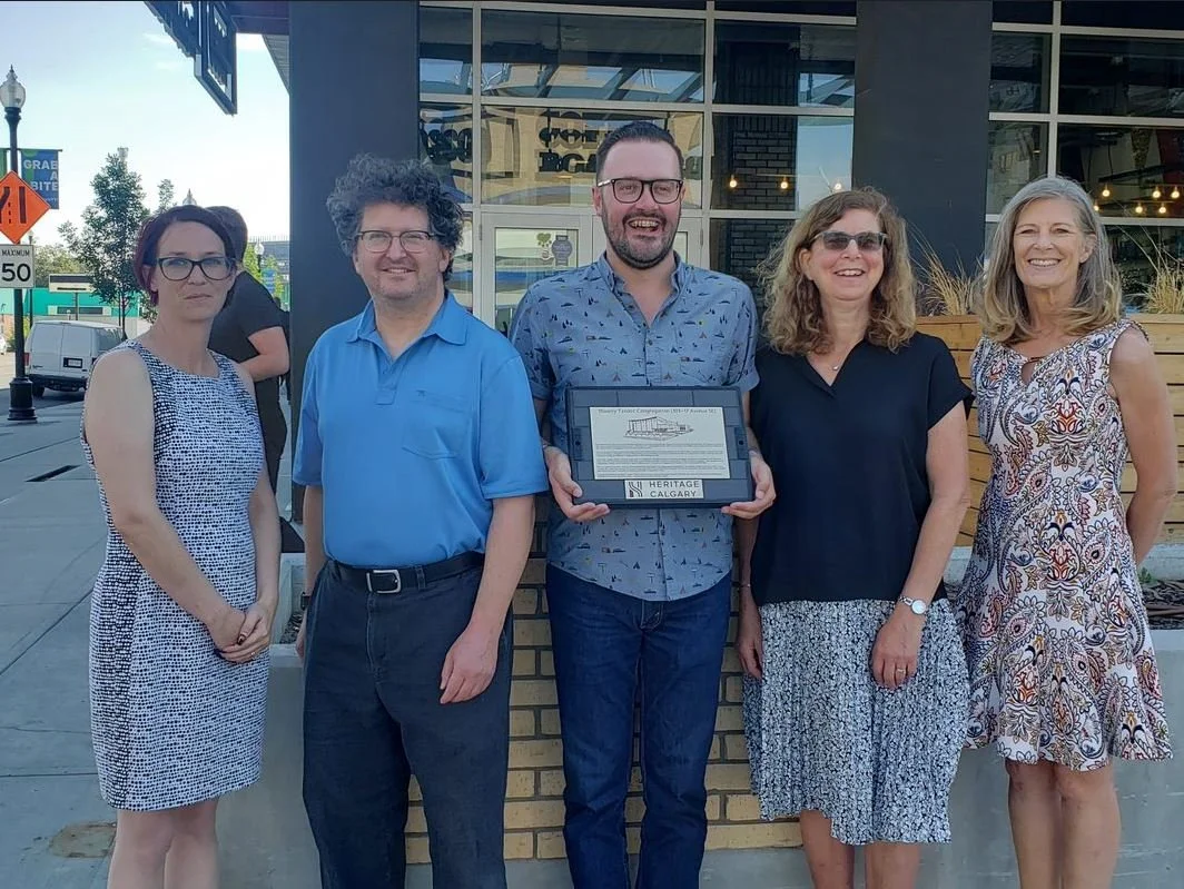 New  plaque commemorates location of the former Shaarey Tzedec Synagogue