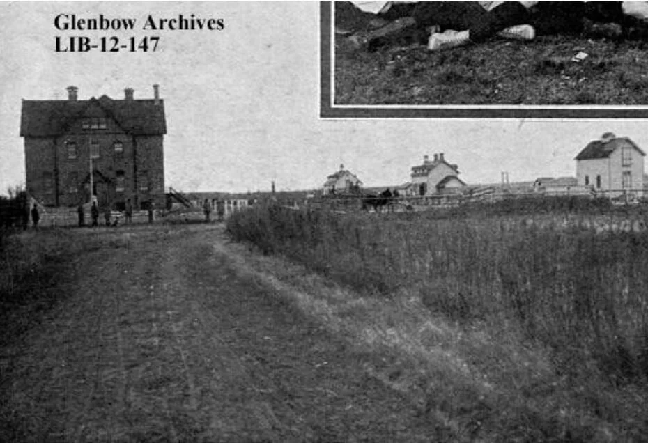 St. Dunstan's was located close to the present intersection of Deerfoot and Glenmore Trails. Copied from 'Picturesque Calgary', Christmas 1905, p. 104 (Glenbow Library call number 971.239 C151pi Pam).