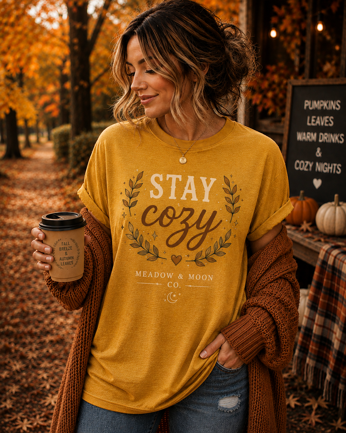 Stay Cozy Mustard Tee.png